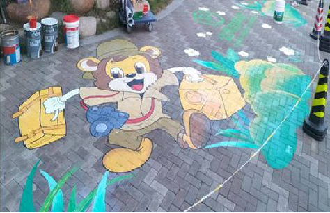 大田夏季画地面彩绘会遇到的问题