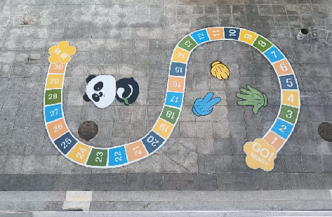 大田地面游戏彩绘