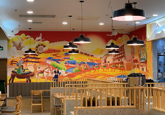 大田商业空间彩绘介绍。