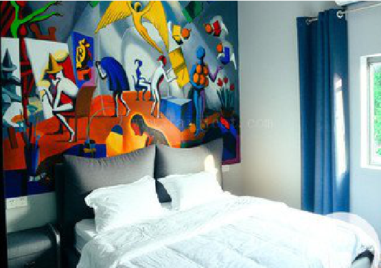 大田对于酒店的墙体彩绘而言更注重哪些方面？