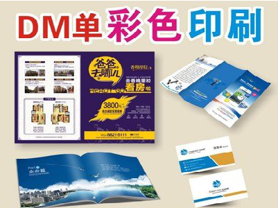大田单页印刷，色彩搭配简单。