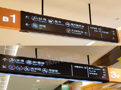 大田如何通过商场标识牌引导客流分布？